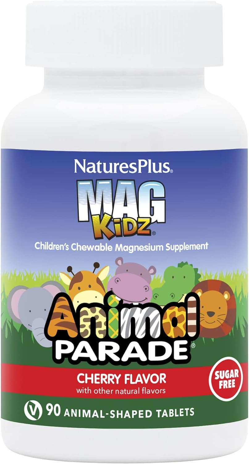 Nature's Plus Animal Parade Kids Magnesium, 90 Chewable Tablets - görsel 1