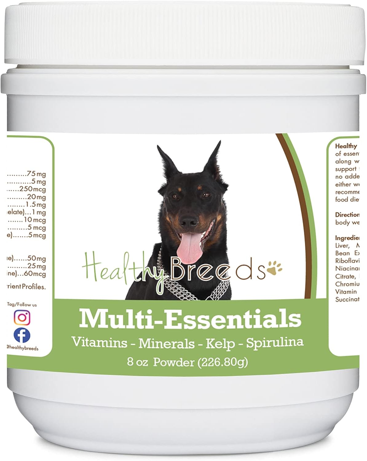 Healthy Breeds Beauceron Multi-Essentials Powder for Dogs, 227 g - görsel 1