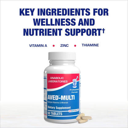 Anabolic Laboratories 30-In-1 Adult Multivitamin with Iron – Over 50 Multivitamin for Women and Men, 1 Month Supply
