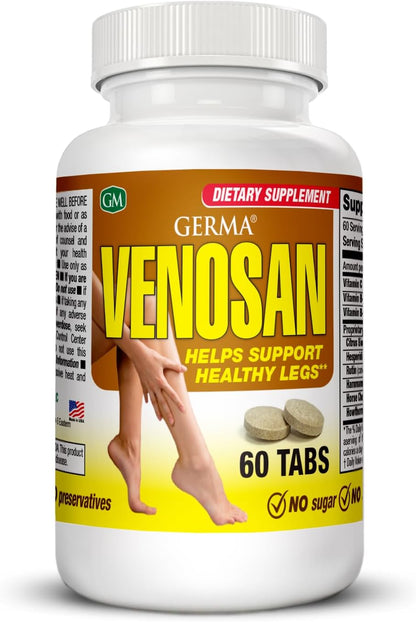 Germa Venosan Food Supplement - Supports Vein Wall Strength, 60 Tablets