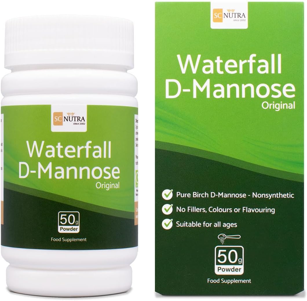 Waterfall D-Mannose Powder - 100% Pure D-Mannose from Birch - 50g - görsel 1
