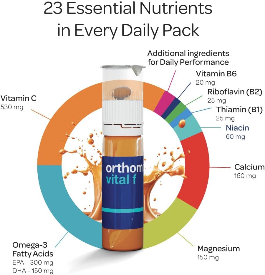 Orthomol Vital F – Daily Multivitamin for Women, 30-Day Supply (Liquid + Capsules) - görsel 2