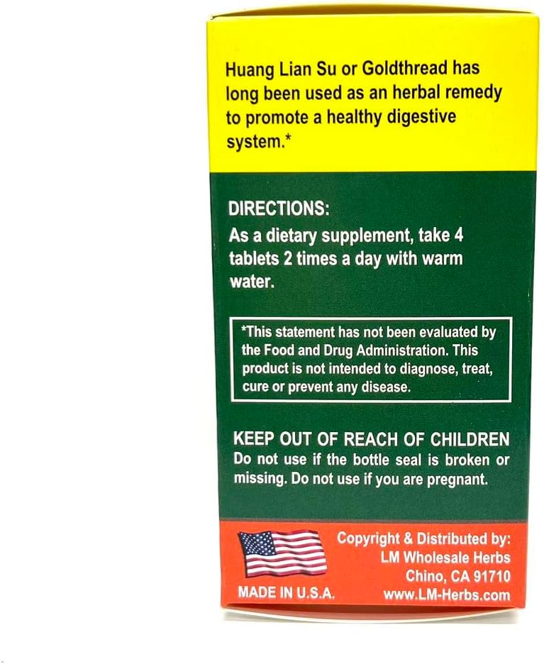 Goldthread Formula - Herbal Digestive Supplement 360mg 80 Tablets - görsel 3