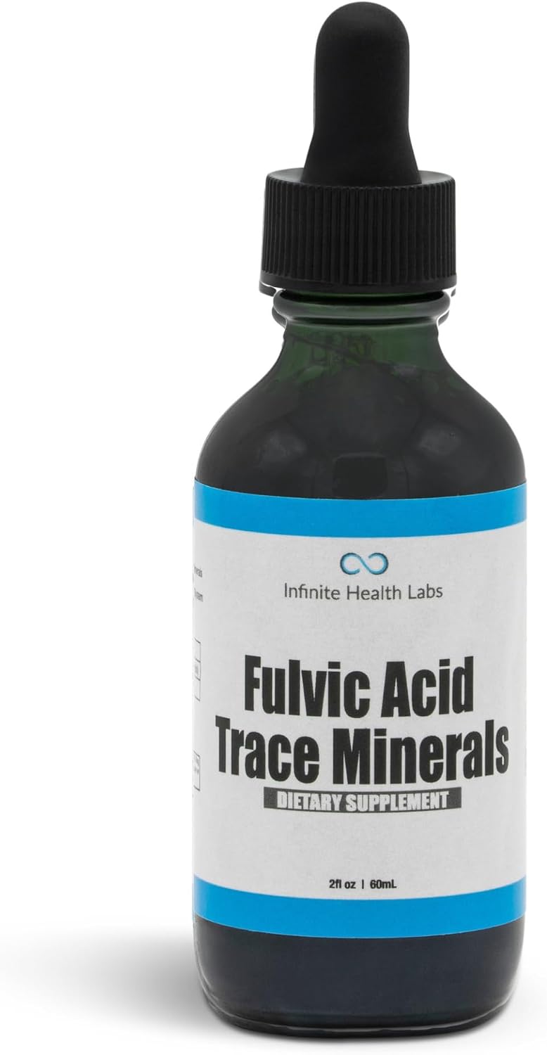 Fulvic Acid Trace Minerals Supplement - 169 Servings - Humic Acid Multimineral Electrolyte Liquid Drops - Bio-available Extract - görsel 1