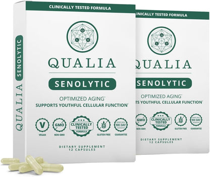 Qualia Senolytic Supplement – Fisetin, Quercetin, Piperlongumine & More | Supports Cellular Rejuvenation*