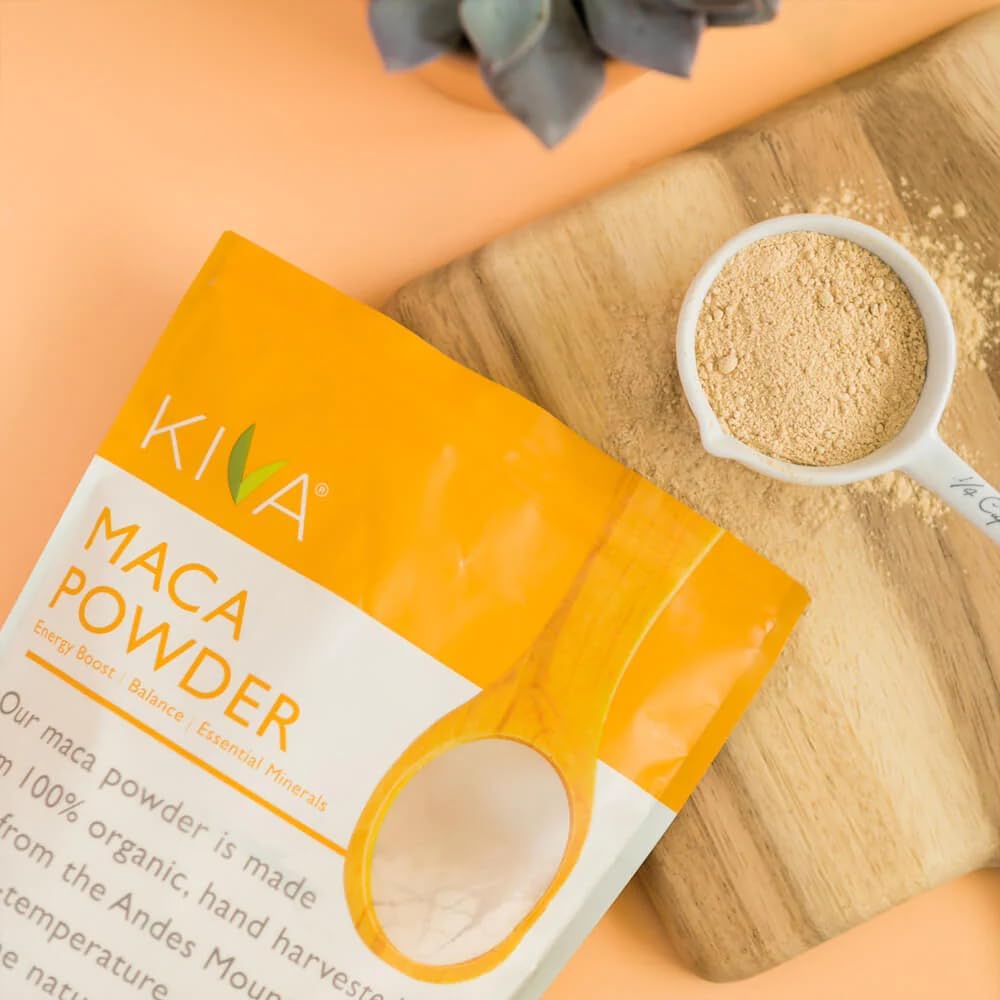 Kiva Organic Maca Powder, Pure Authentic Peruvian Maca Root Powder to Supercharge Your Health, Support for Energy, Superfood, 454 g - görsel 6