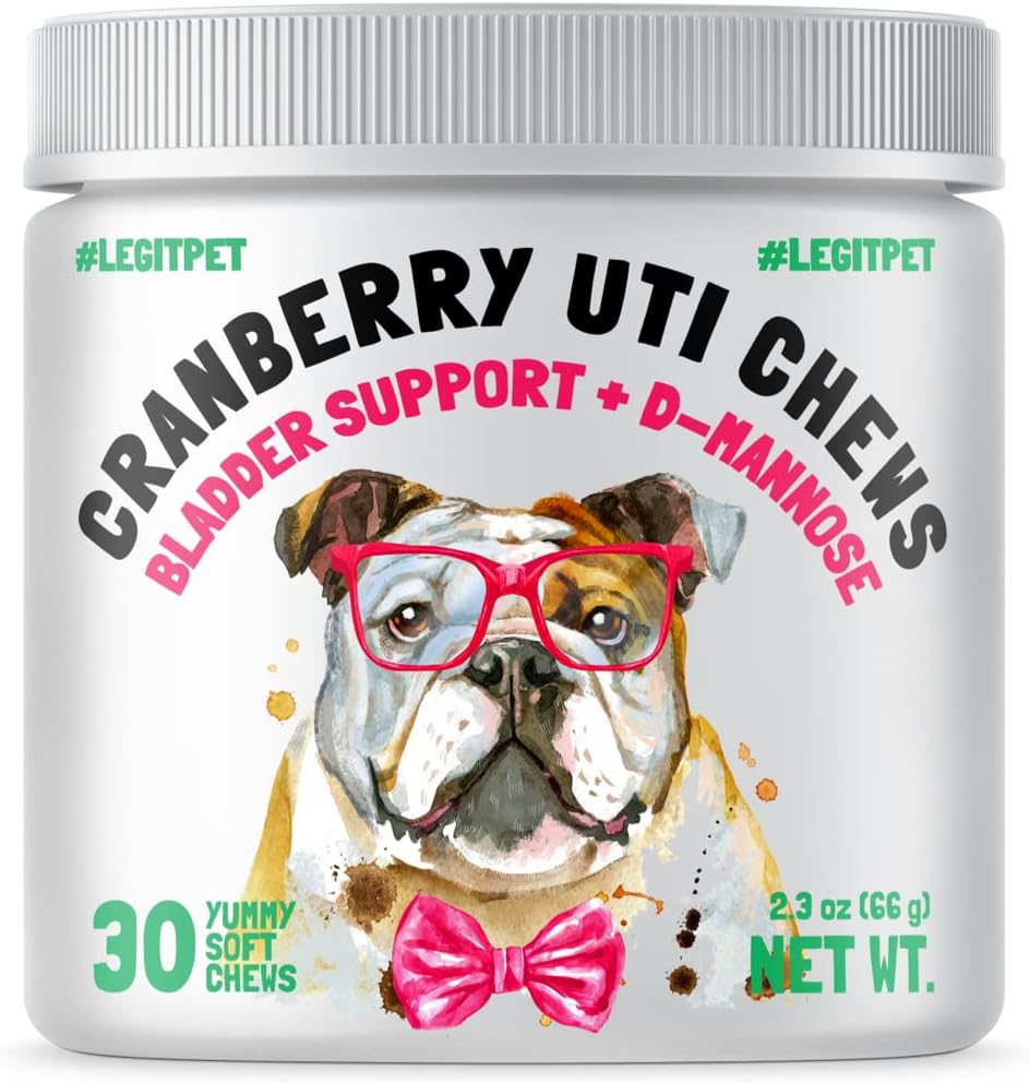 Cranberry UTI Chews for Dogs Bladder Support and D-Mannose - görsel 1