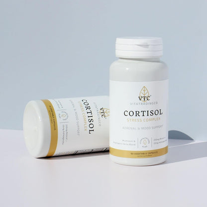 VTC VitaTradingCo. Cortisol Stress Complex | Mushroom & Adaptogenic Herbs Blend | with Clinically Studied Relora & Ashwagandha | Adrenal & Mood Support | 90 Vegan Capsules