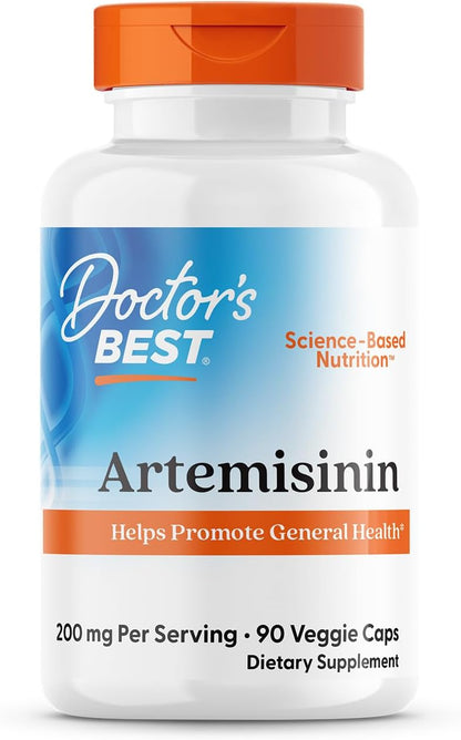 Doctor's Best Artemisinin Supplement – 200 mg per Serving, 90 Vegetable Capsules