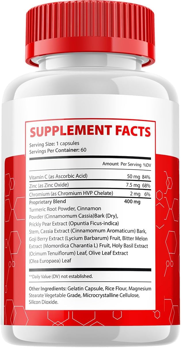 GlycoFree Capsules – Advanced Blood Sugar Support Supplement (2 Pack, 120 Capsules) - görsel 2