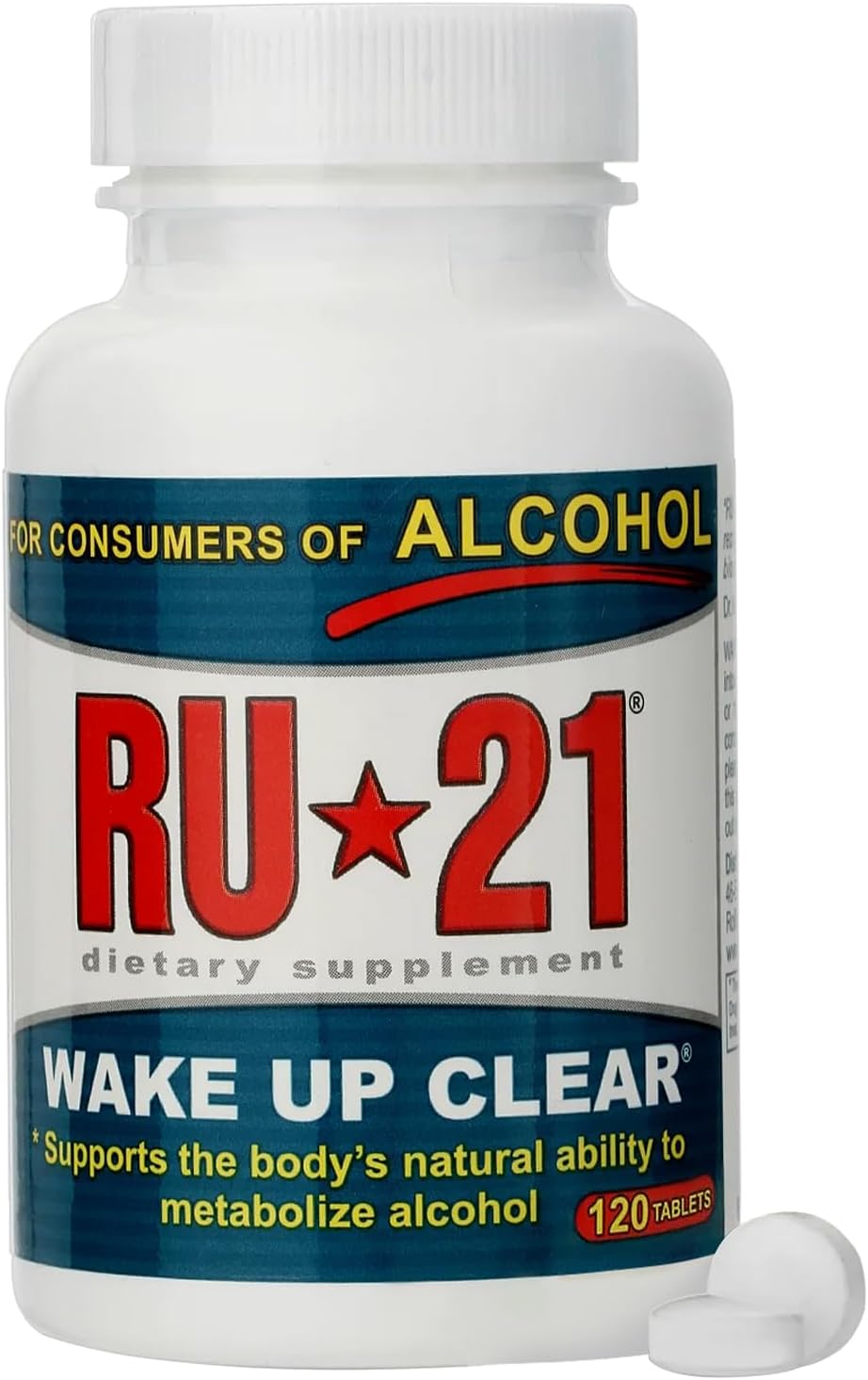 RU-21 Liver Support Supplement | Feel Better After Drinking | 120 Tablets - görsel 1