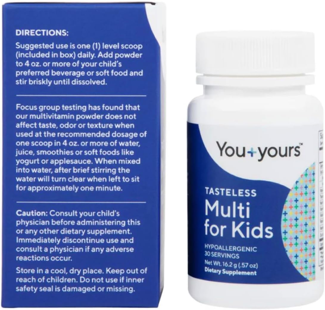 You+yours Tasteless Multivitamin Powder for Children and Toddlers – Unflavoured, No Sugar, 30 Servings - görsel 6