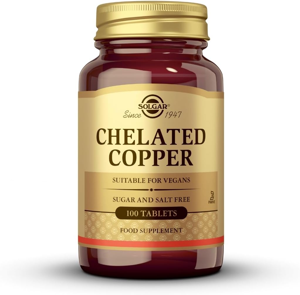 Solgar Chelated Copper Tablets, 100 Count - görsel 1