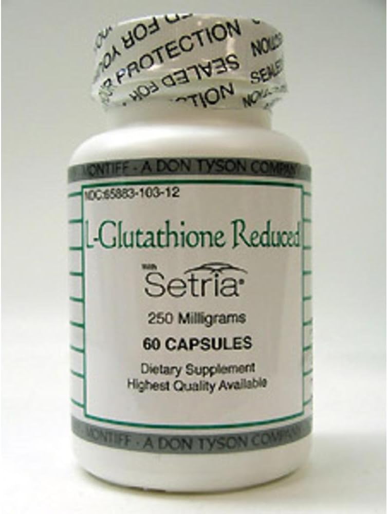 Montiff L-Glutathione Reduced 250 mg, 60 Capsules - görsel 1