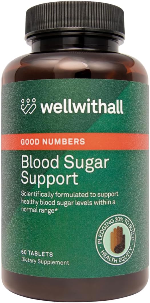 WellWithAll Glucose Metabolism & Wellness Supplement with Berberine – Supports Energy Balance & Healthy Weight – 60 Tablets - görsel 1
