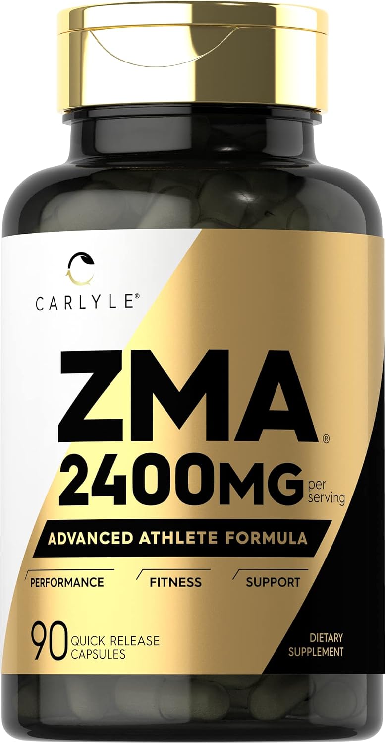 Carlyle ZMA Supplement – Zinc, Magnesium & – Muscle recovery after exercise – Image 1