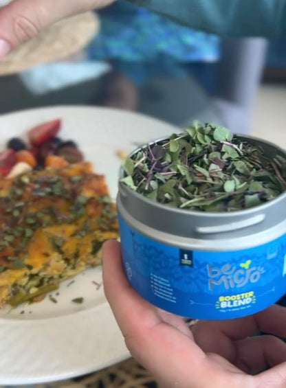 BeMicro Whole Food Microgreens - USA Grown, Small Batch, Nrf2 Activation - Broccoli, Cabbage & Radish Blend (5g)