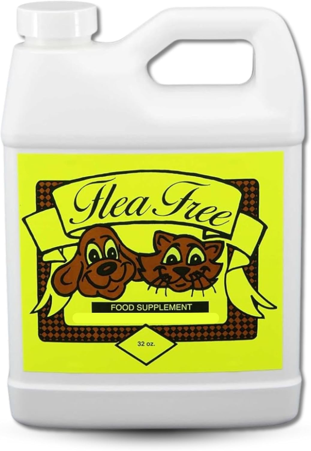 Flea Free Pure Organic Food Supplement - Anti-Flea Dog Vitamins (946 ml) - görsel 1