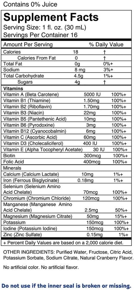 1st Step for Energy Liquid Multivitamin & Mineral Citrus Burst, 16 fl oz (473 ml) - görsel 7