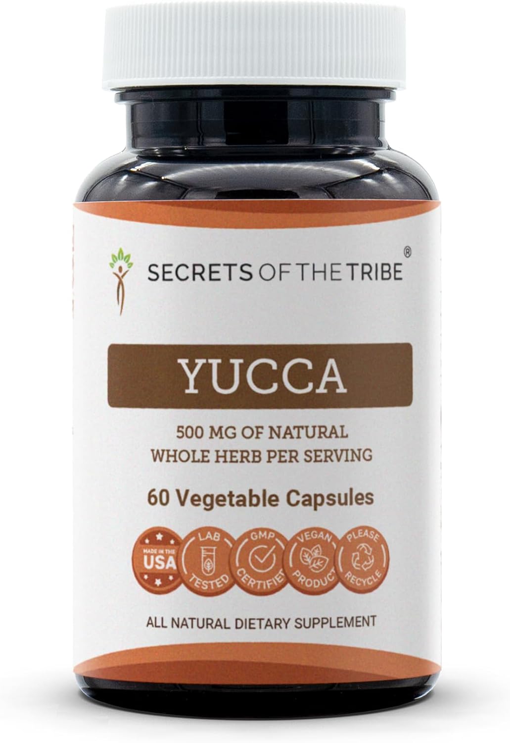 Secrets of the Tribe Yucca 120 Capsules - Yucca glauca Dried Root in Vegetable Capsules - görsel 6