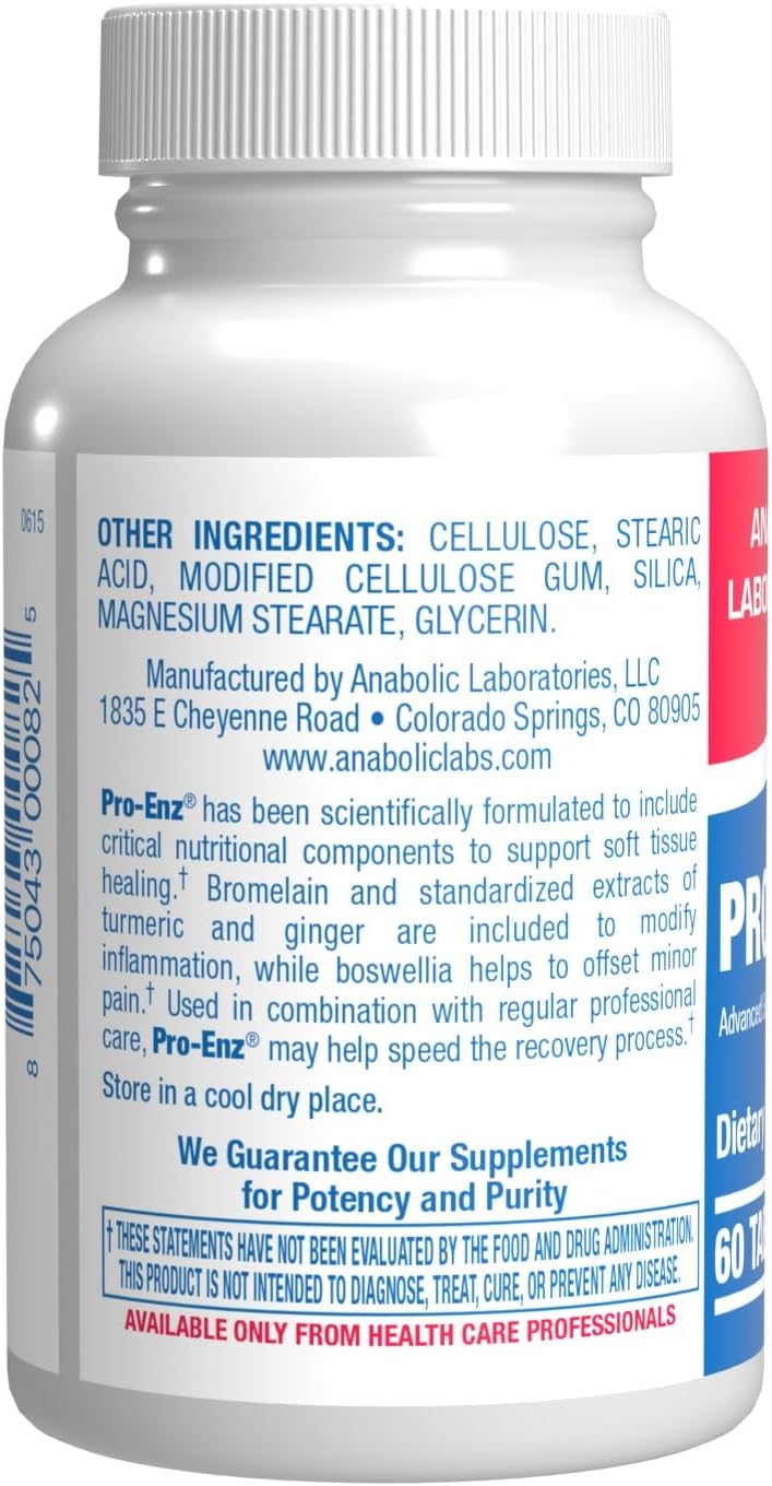 Pro ENZ Joint Support Supplement – Clinical Formula with Turmeric, Boswellia & Proteolytic Enzymes (60 Tablets) - görsel 8