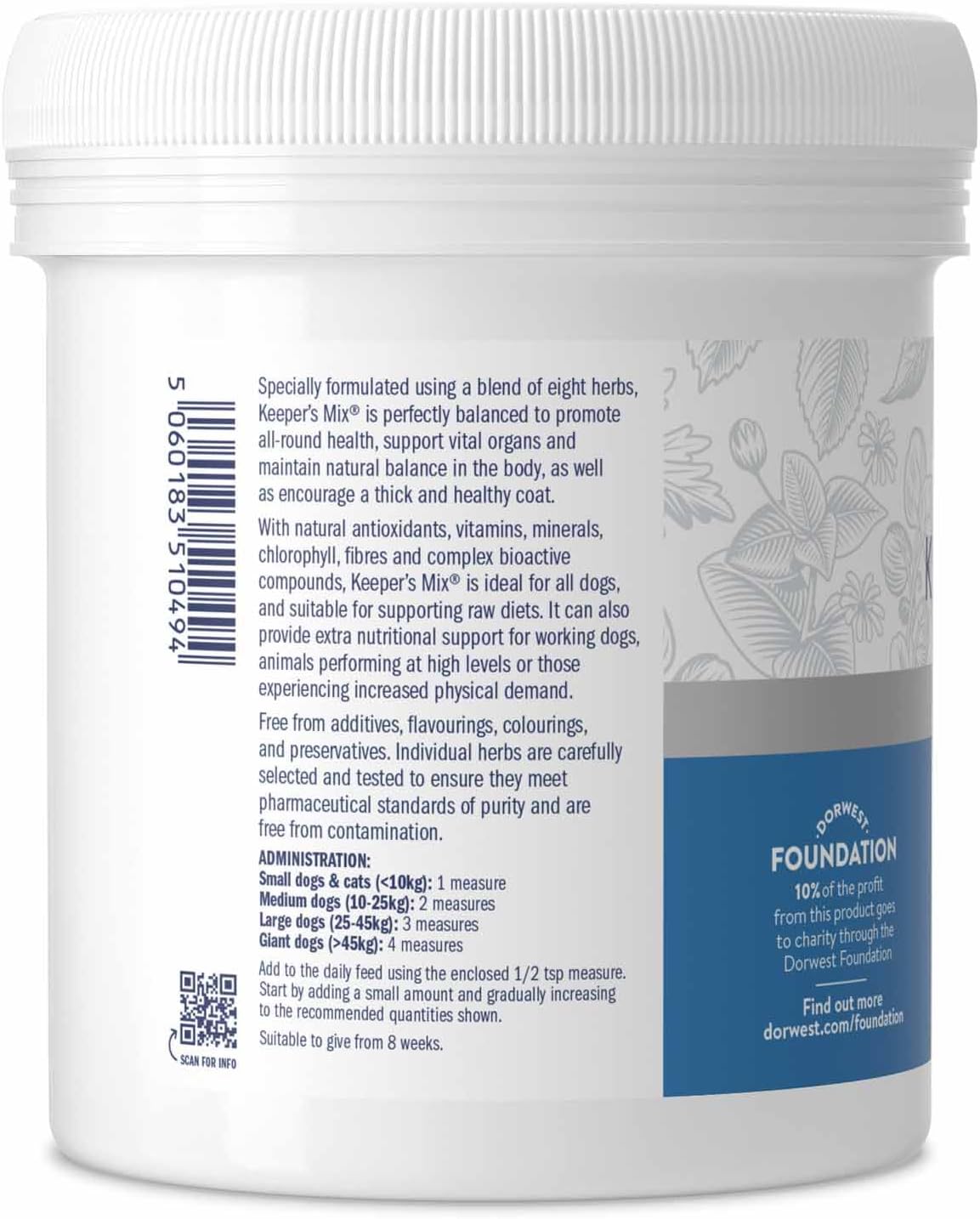 Dorwest Keeper's Mix Pet Supplement – Herbal Blend for Dogs and Cats - görsel 3