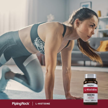 Piping Rock L-Histidine 1000 mg | 60 Capsules | Free Form Supplement