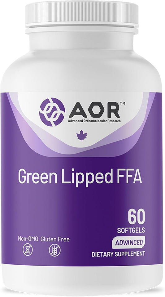 AOR Green Lipped FFA Mussel Omega-3 Softgels, 60 Capsules