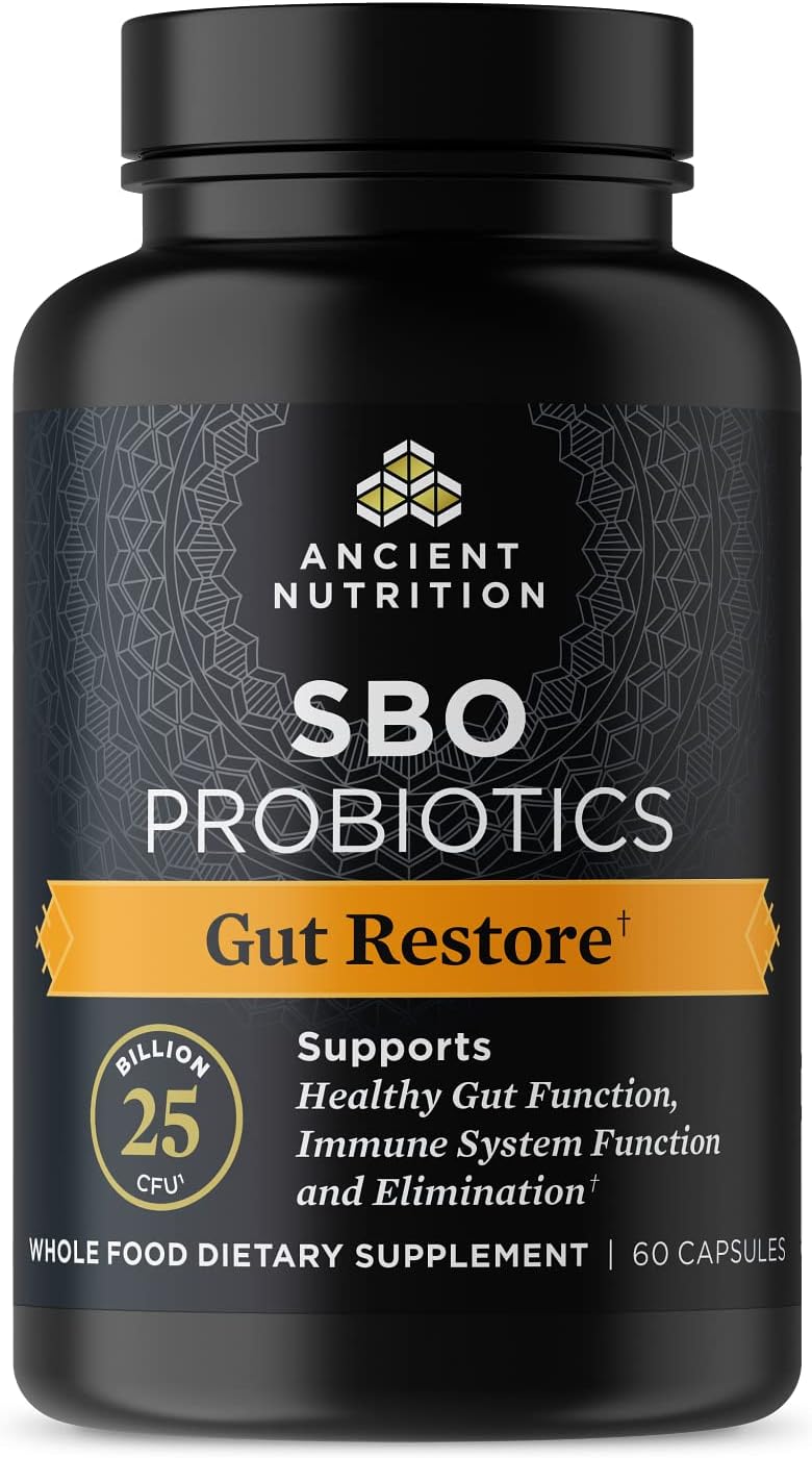 Ancient Nutrition SBO Probiotics Gut Restore - 60 Capsules - görsel 1