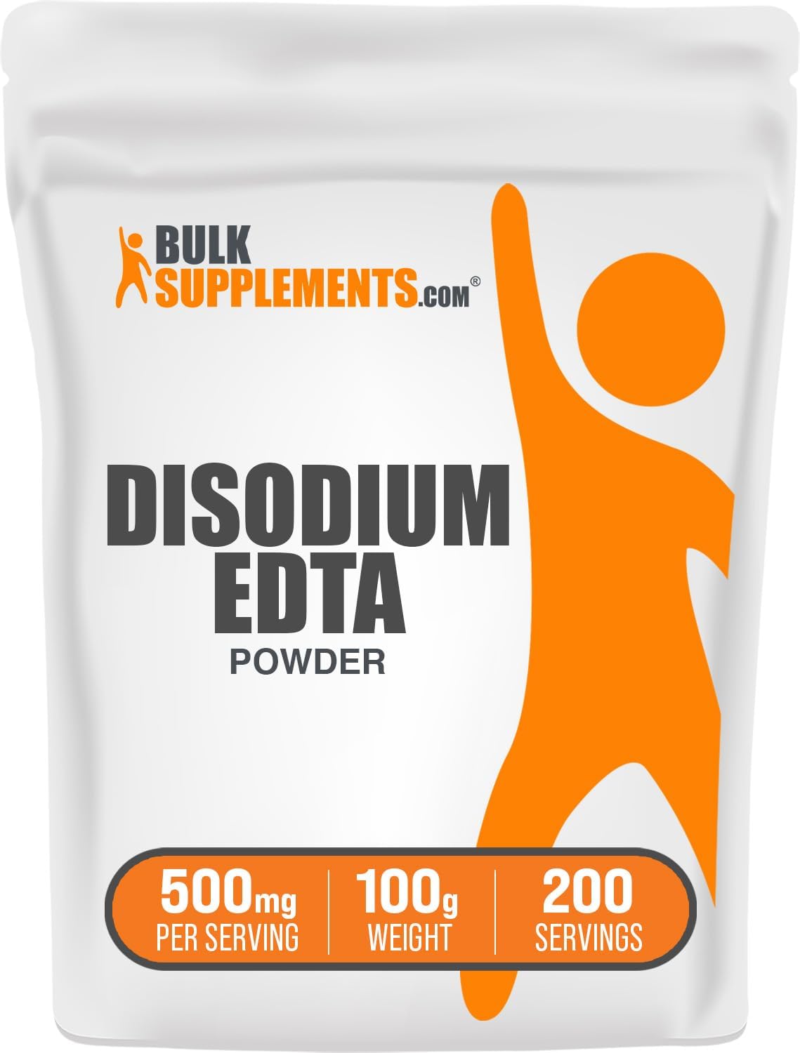 BulkSupplements.com Disodium EDTA Powder - EDTA Disodium Salt, Food Additive - Food Grade, Pure, & Gluten-free, 500mg per Serving, 100g (Pack of 1) - görsel 1