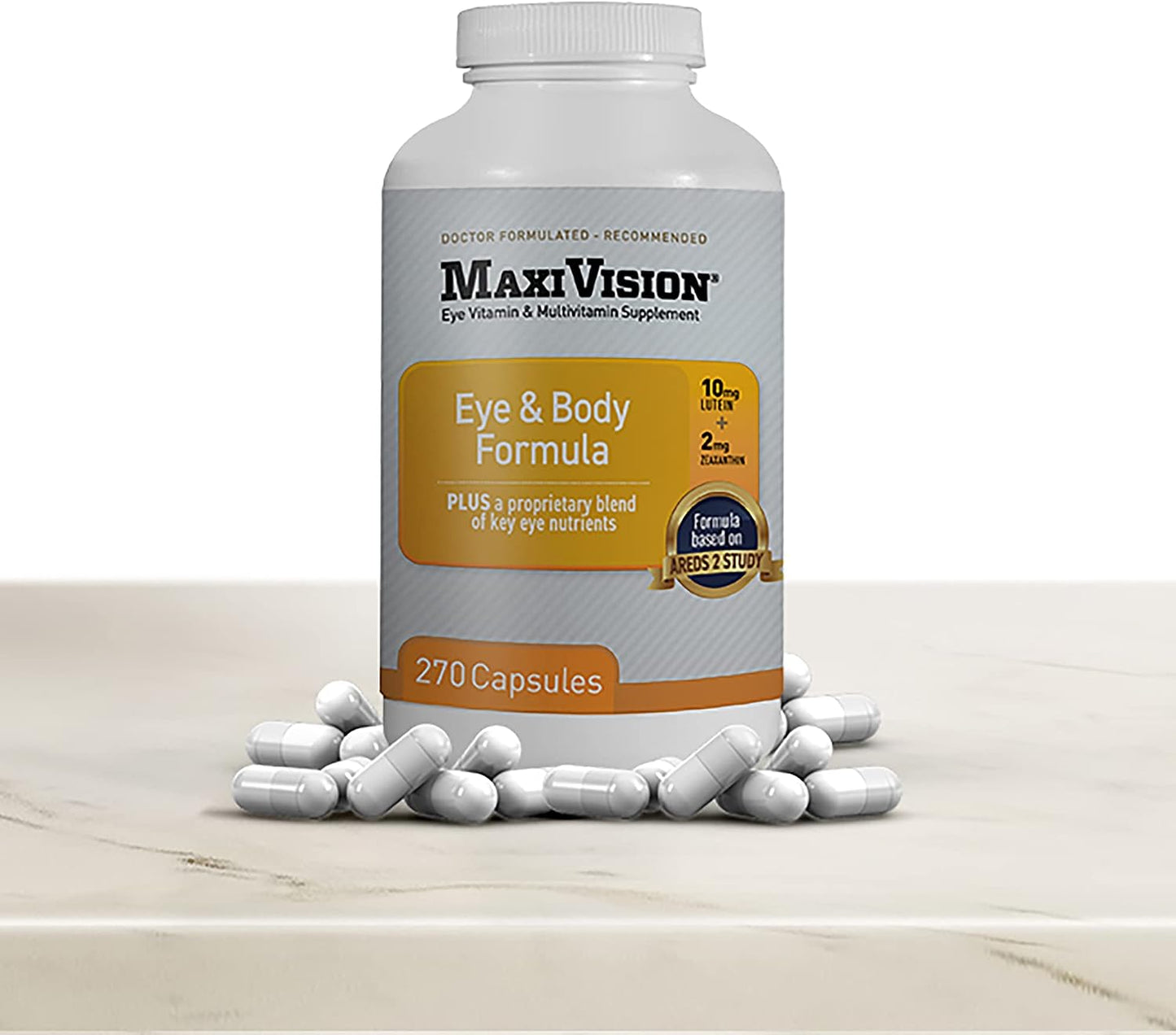 MaxiVision Eye & Body Formula - Based on AREDS 2 Study - 270 Capsules - Eye & Multivitamin Supplement - görsel 3
