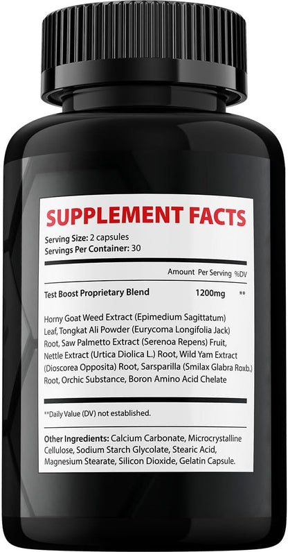 Agent Alpha for Men Capsules – All-Natural Support Formula (2 Pack, 120 Capsules)
