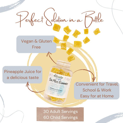 Elderwise Organics Sea Moss Gummies | 3 Ingredients, Vegan, Gluten-Free