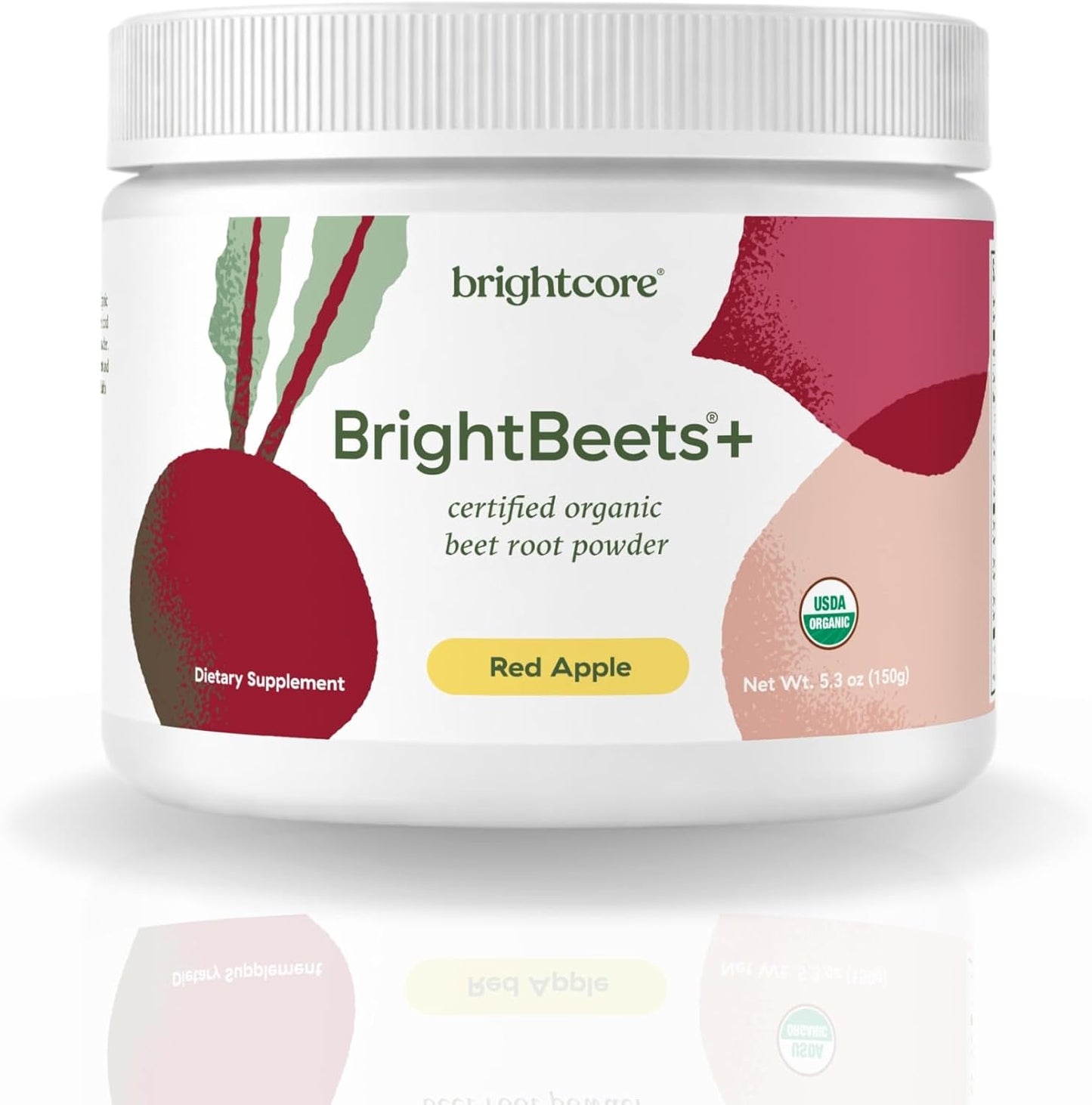 Brightcore Nutrition BrightBeets Beetroot Powder, Red Apple Flavour, 150g, 30 Servings - görsel 1