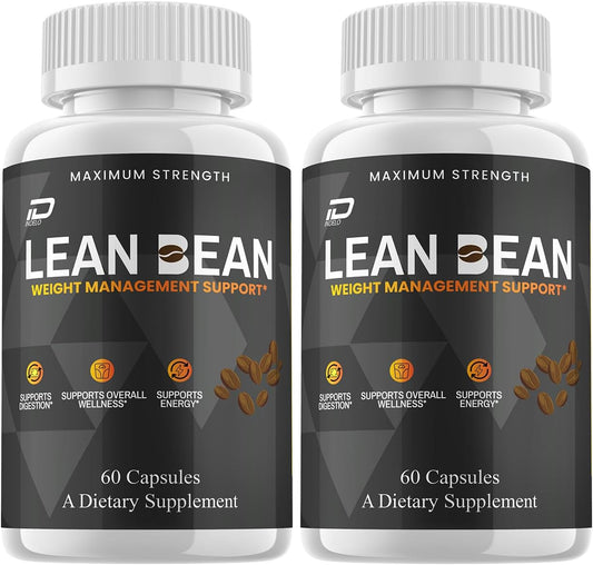 Lean Bean Capsules – LeanBean Pills Advanced Formula, Dietary Supplement Maximum Strength (2 Pack - 120 Capsules)