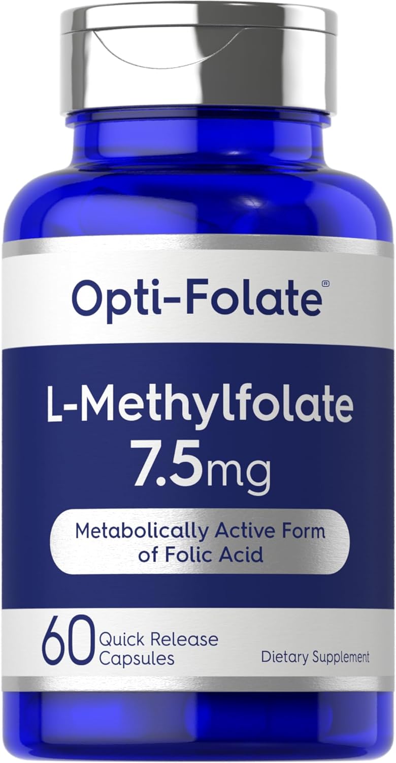 Carlyle L-Methylfolate 7.5 mg | 60 Capsules | Optimised and Activated | Non-GMO, Gluten-free | Methyl Folate, 5-MTHF - görsel 1