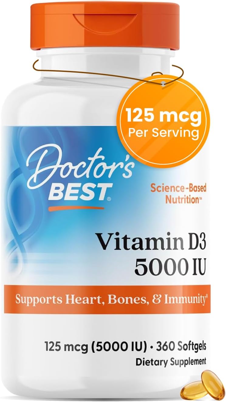 Doctor's Best Vitamin D3, 5000 IU, 720 Capsules - görsel 10