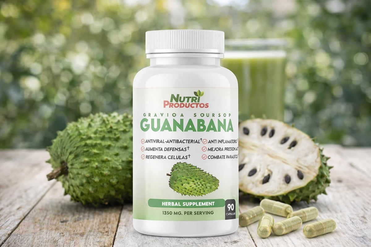 Nutrisalud Guanabana Extra Potente Capsules - 1350mg per Serving - 180 Capsules (2 x 90) - görsel 3