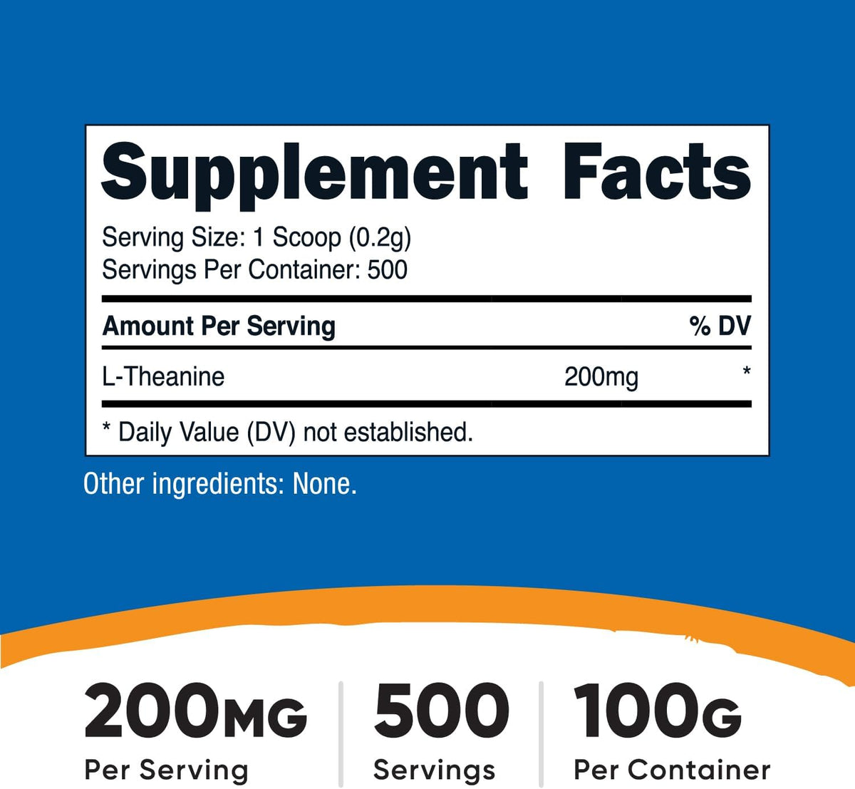 Nutricost L-Theanine Powder 100g - Gluten-free & Non-GM - görsel 2