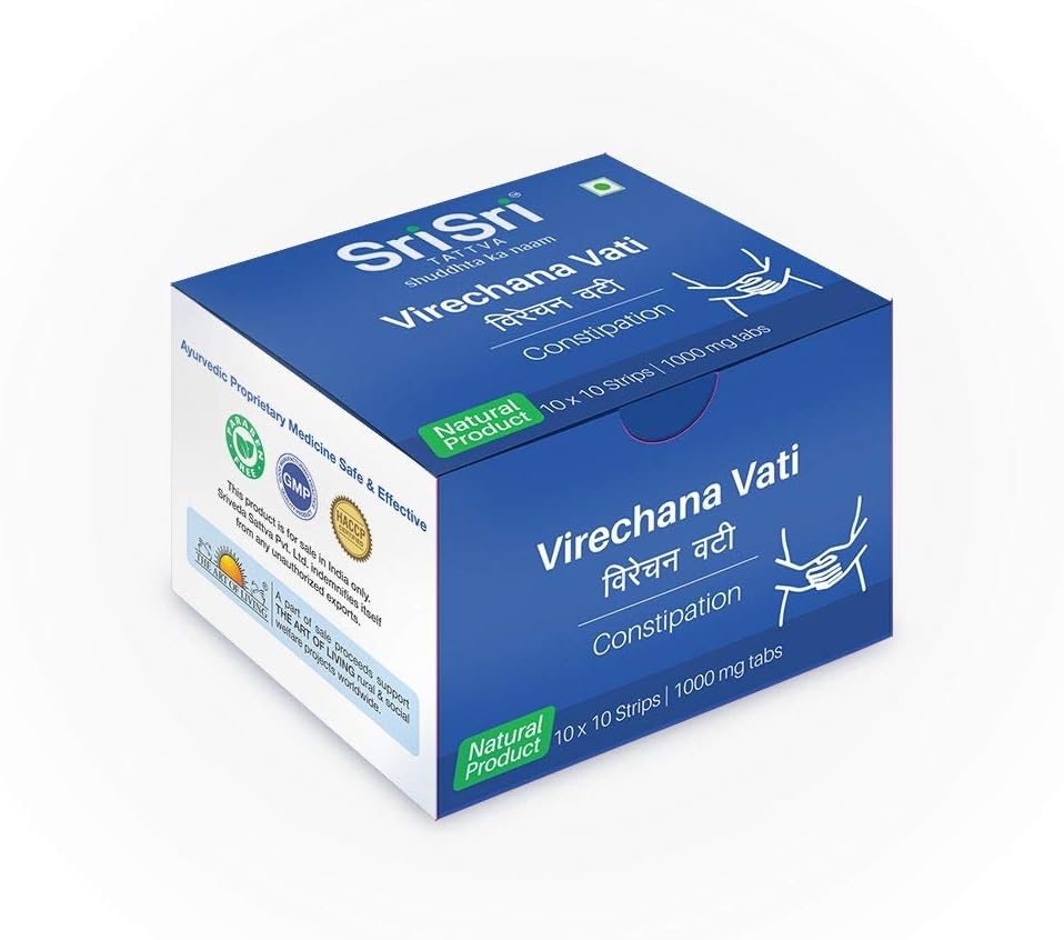 Sri Sri Virechana Vati Sri Sri Ayurveda 100 Tablets - görsel 1