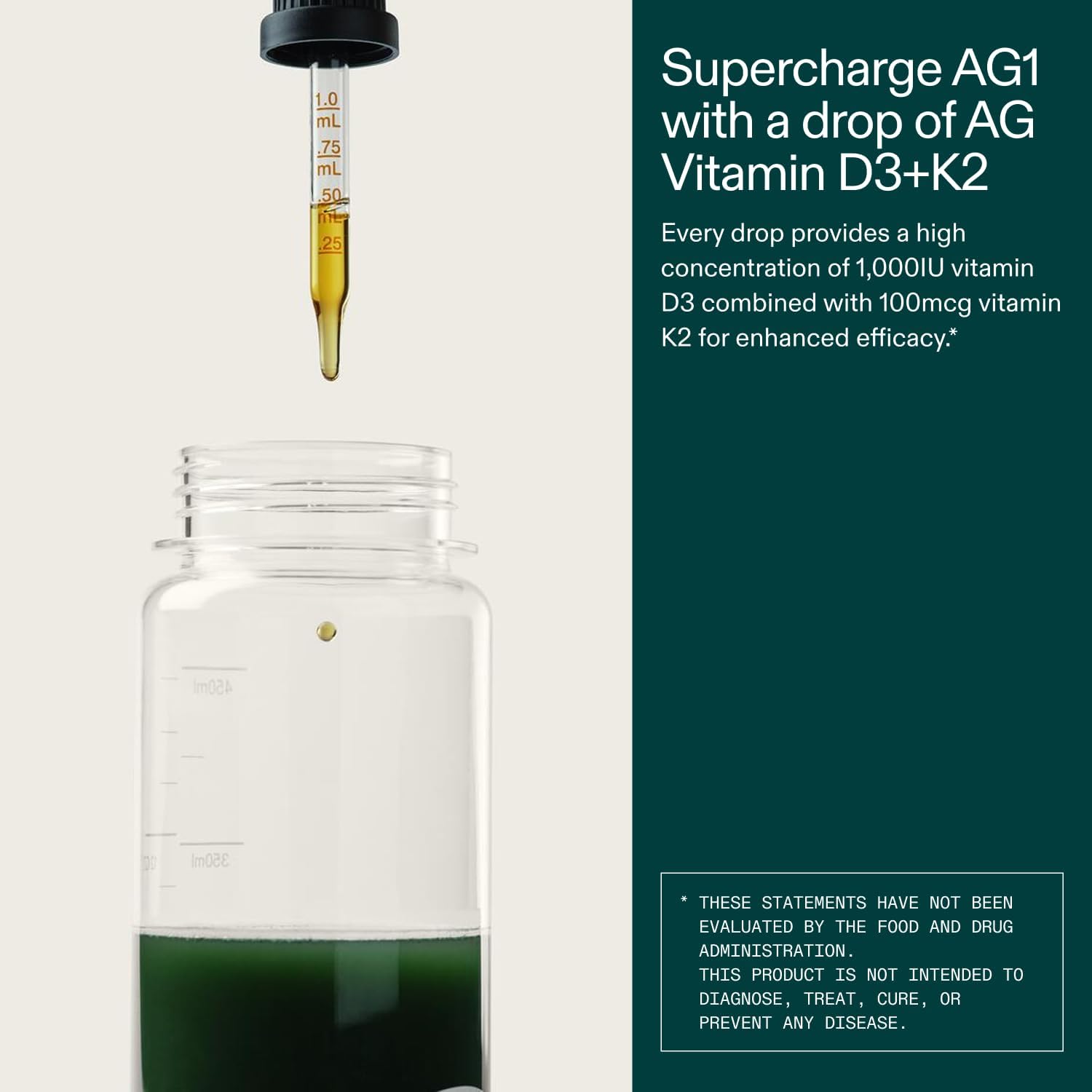 AG1 Vitamin D3 & K2 Liquid Drops - görsel 4