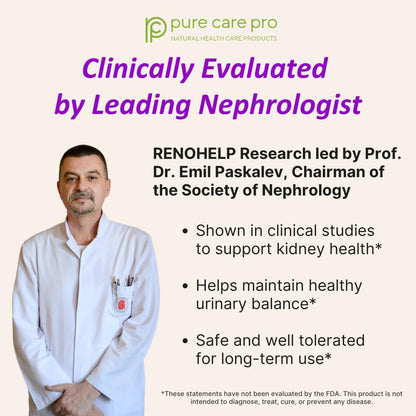Renohelp Powerful All-Natural Kidney Support Supplement – 90 Capsules