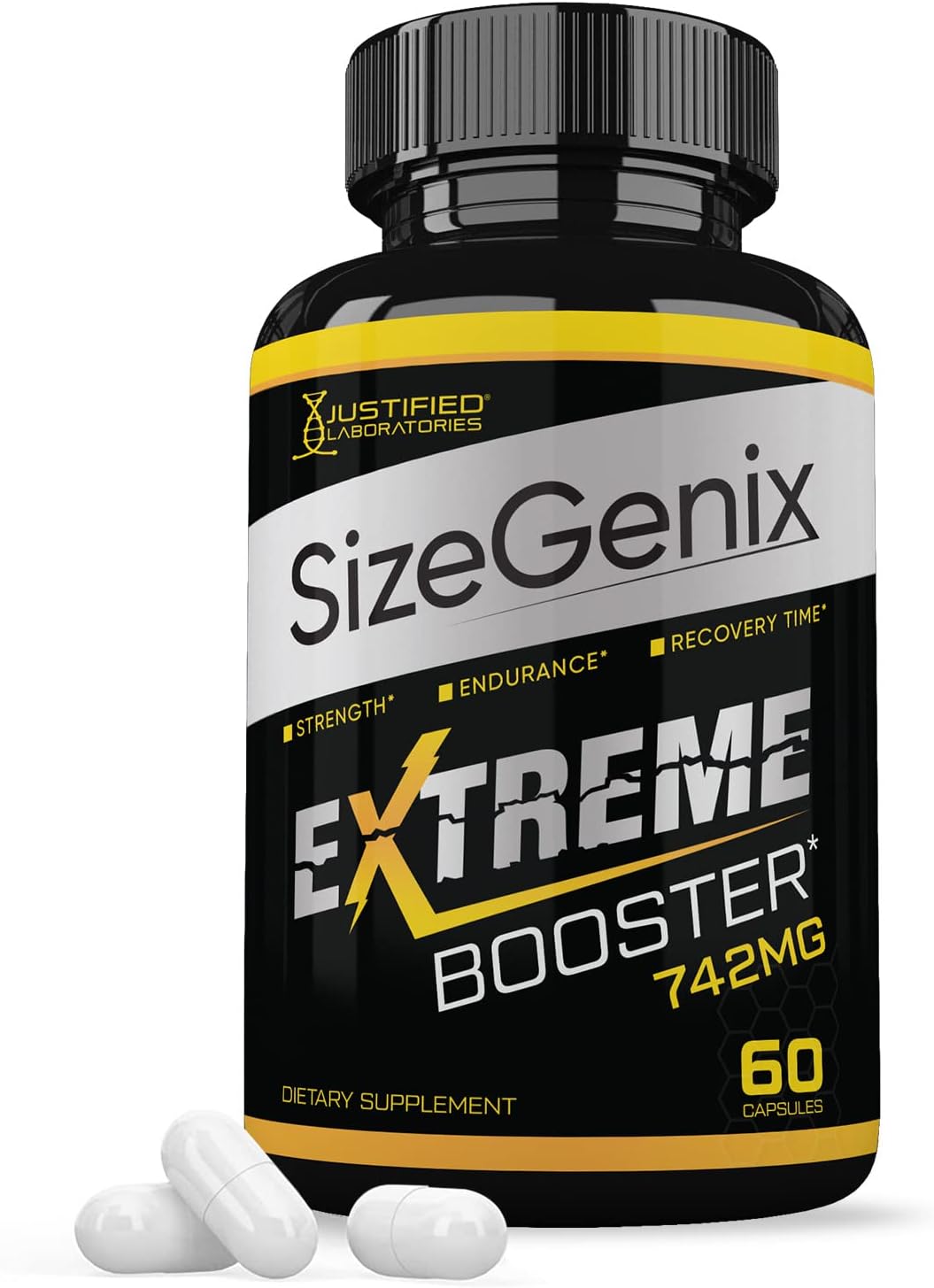 Sizegenix 742mg All-Natural Advanced Formula 60 Capsules - görsel 1