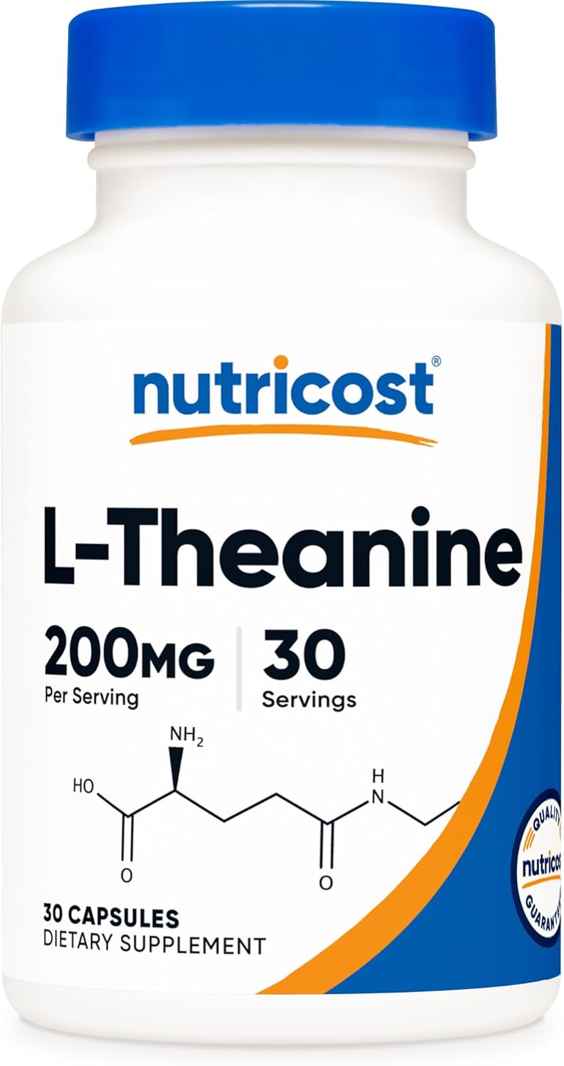 Nutricost L-Theanine 200mg, 30 Capsules - görsel 1
