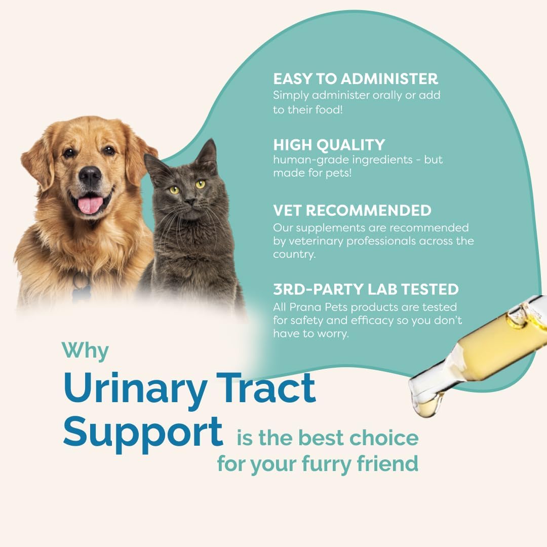 PranaPets Urinary Tract Support Liquid Supplement for Pets - görsel 5