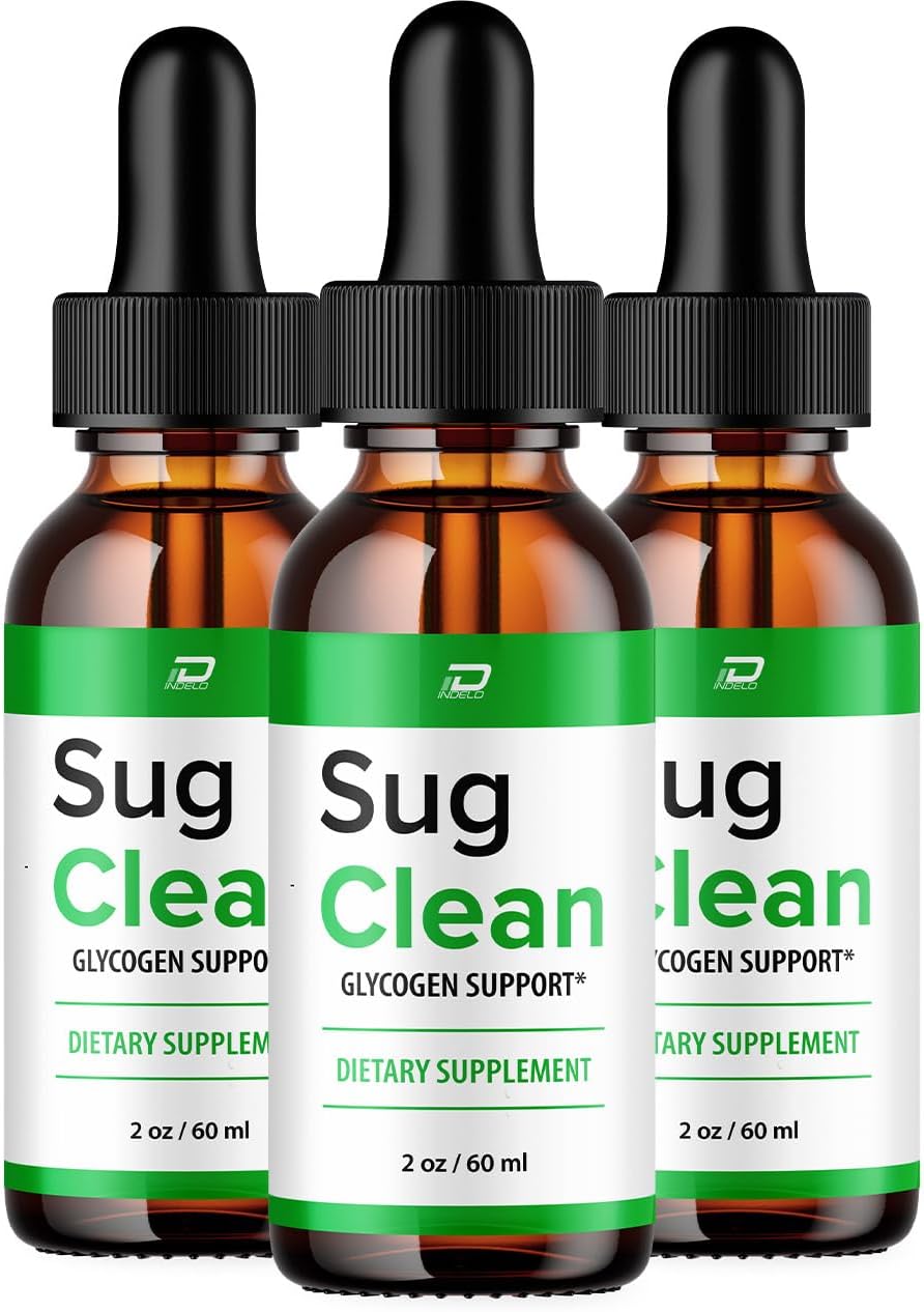 Indelo Sug Clean Drops – Extra Strength Glycogen Liquid Drops, 3-Pack - görsel 1