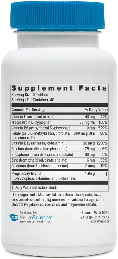 TravaGen - Emotional Balance & Stress Relief Supplement with L-Tryptophan, L-Theanine & B Vitamins