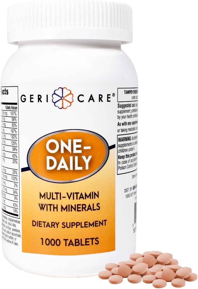 GeriCare One-Daily Multivitamins with Minerals for Men & Women (100 Tablets) - görsel 10