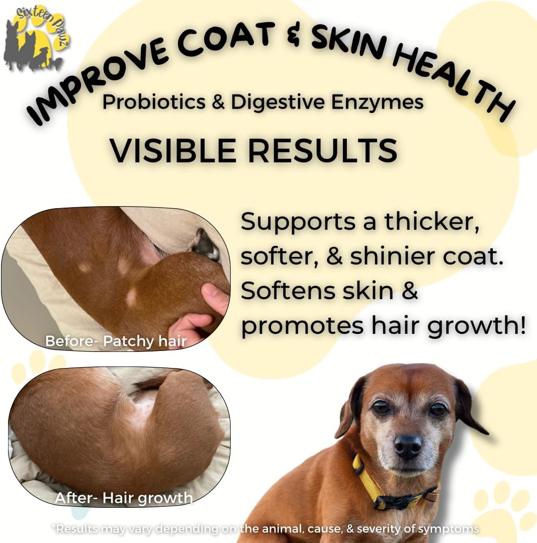 Sixteen Pawz Dog & Cat Probiotics, – Seasonal Sensitivity Support: While not a , this formula may help manage – Image 4