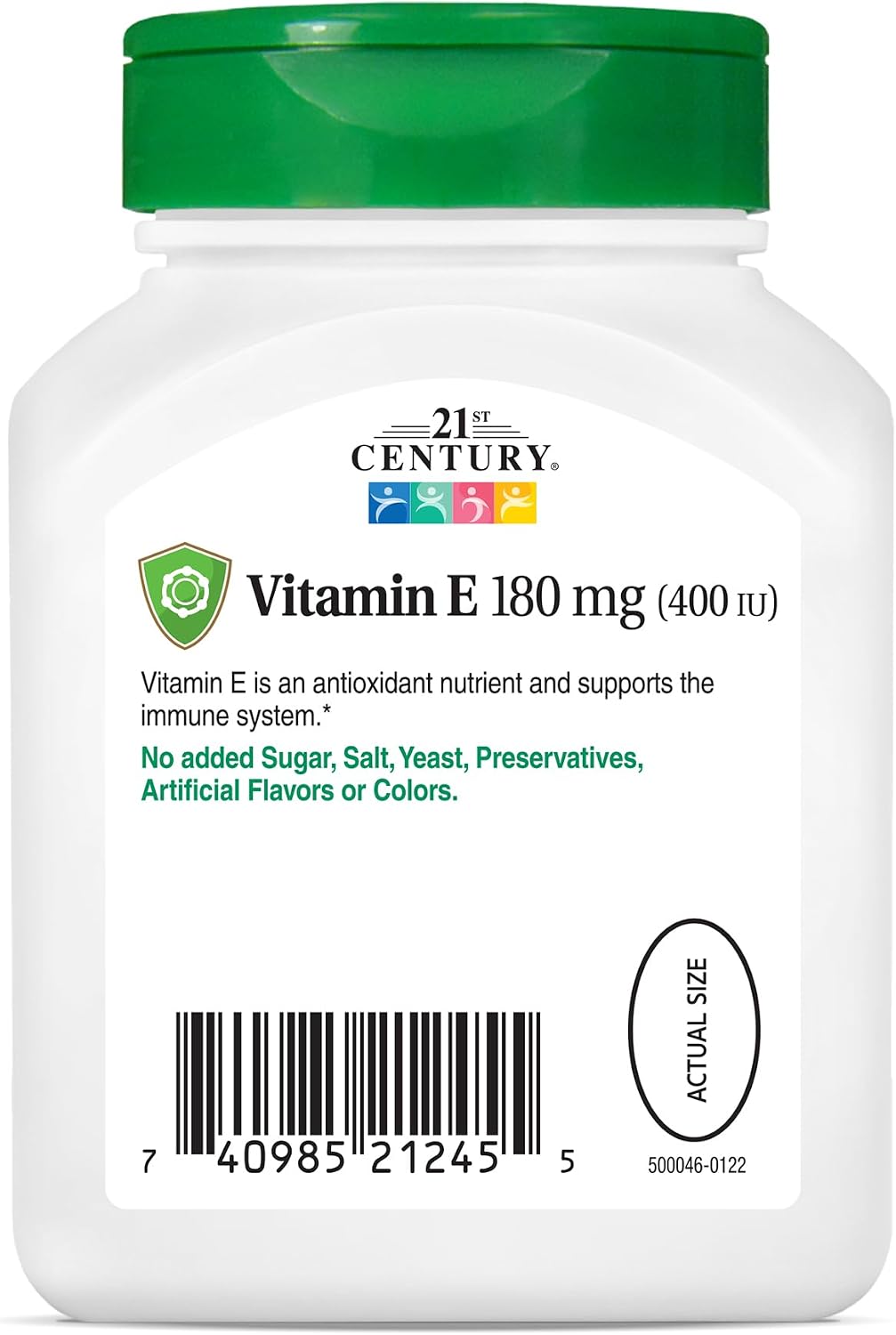 21st Century E 400 I.U. (Dl-Alpha) Softgels, 110 Count (Pack of 2) - görsel 6
